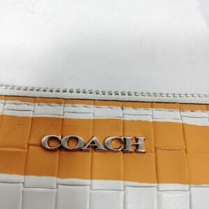 Coach Bleecker Embossed Woven Wristlet/Clutch